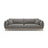 Ada 4-Sitzer Sofa aus Samt (Casino Stone) in Grau, 248x101 cm – Bild 1