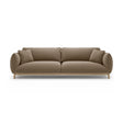 Ada 4-Sitzer Sofa aus Samt (Casino Taupe) in Hellbraun, 248x101 cm – Bild 1