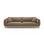 Ada 4-Sitzer Sofa aus Samt (Casino Taupe) in Hellbraun, 248x101 cm – Bild 1