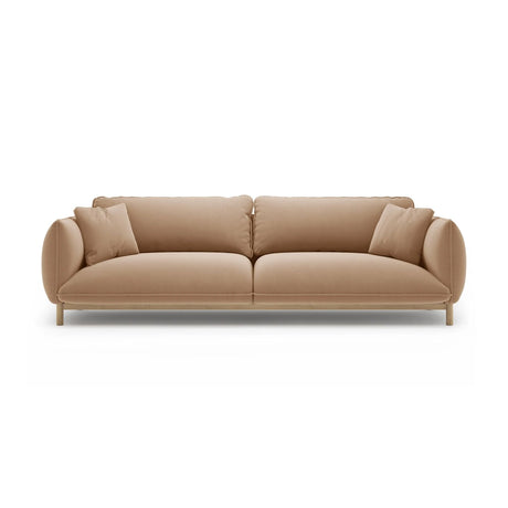 Ada 4-Sitzer Sofa aus Samt oder Strukturstoff, 248x101 cm – Bild 1