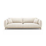 Ada 4-Sitzer Sofa aus Strukturierter Stoff (Wind 02) in Elfenbein, 248x101 cm – Bild 1