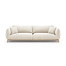 Ada 4-Sitzer Sofa aus Strukturierter Stoff (Wind 02) in Elfenbein, 248x101 cm – Bild 1