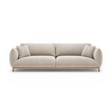 Ada 4-Sitzer Sofa aus Strukturierter Stoff (Wind 05) in Leichtes Beige, 248x101 cm – Bild 1
