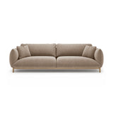 Ada 4-Sitzer Sofa aus Strukturierter Stoff (Wind 11) in Sand, 248x101 cm – Bild 1