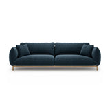 Ada 4-Sitzer Sofa aus Strukturierter Stoff (Wind 77) in Marineblau, 248x101 cm – Bild 1
