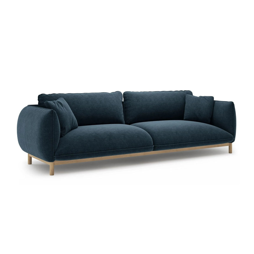 Ada 4-Sitzer Sofa aus Strukturierter Stoff (Wind 77) in Marineblau, 248x101 cm – Bild 3