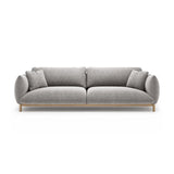 Ada 4-Sitzer Sofa aus Strukturierter Stoff (Wind 84) in Hellgrau, 248x101 cm – Bild 1