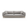 Ada 4-Sitzer Sofa aus Strukturierter Stoff (Wind 84) in Hellgrau, 248x101 cm – Bild 1