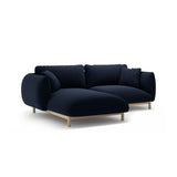 Ada Ecksofa Links aus Samt (Casino Deep Blue) in Königsblau, 220x179 cm – Bild 6