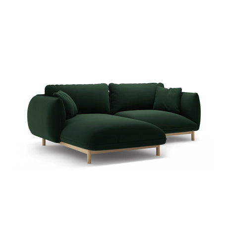 Ada Ecksofa Links aus Samt (Casino Deep Green) in Flaschengrün, 220x179 cm – Bild 6