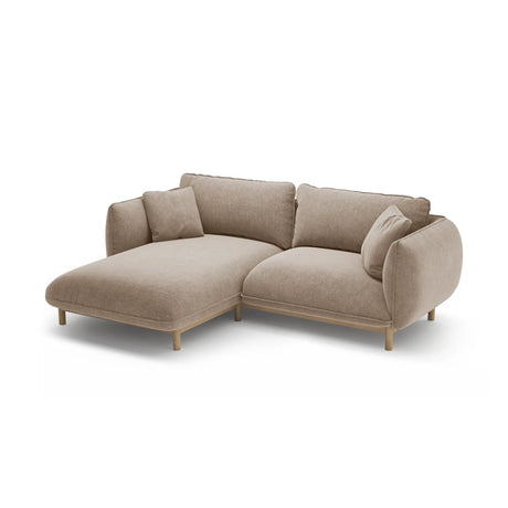 Ada Ecksofa Links aus Strukturierter Stoff (Wind 11) in Sand, 220x179 cm – Bild 5