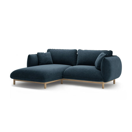 Ada Ecksofa Links aus Strukturierter Stoff (Wind 77) in Marineblau, 220x179 cm – Bild 3