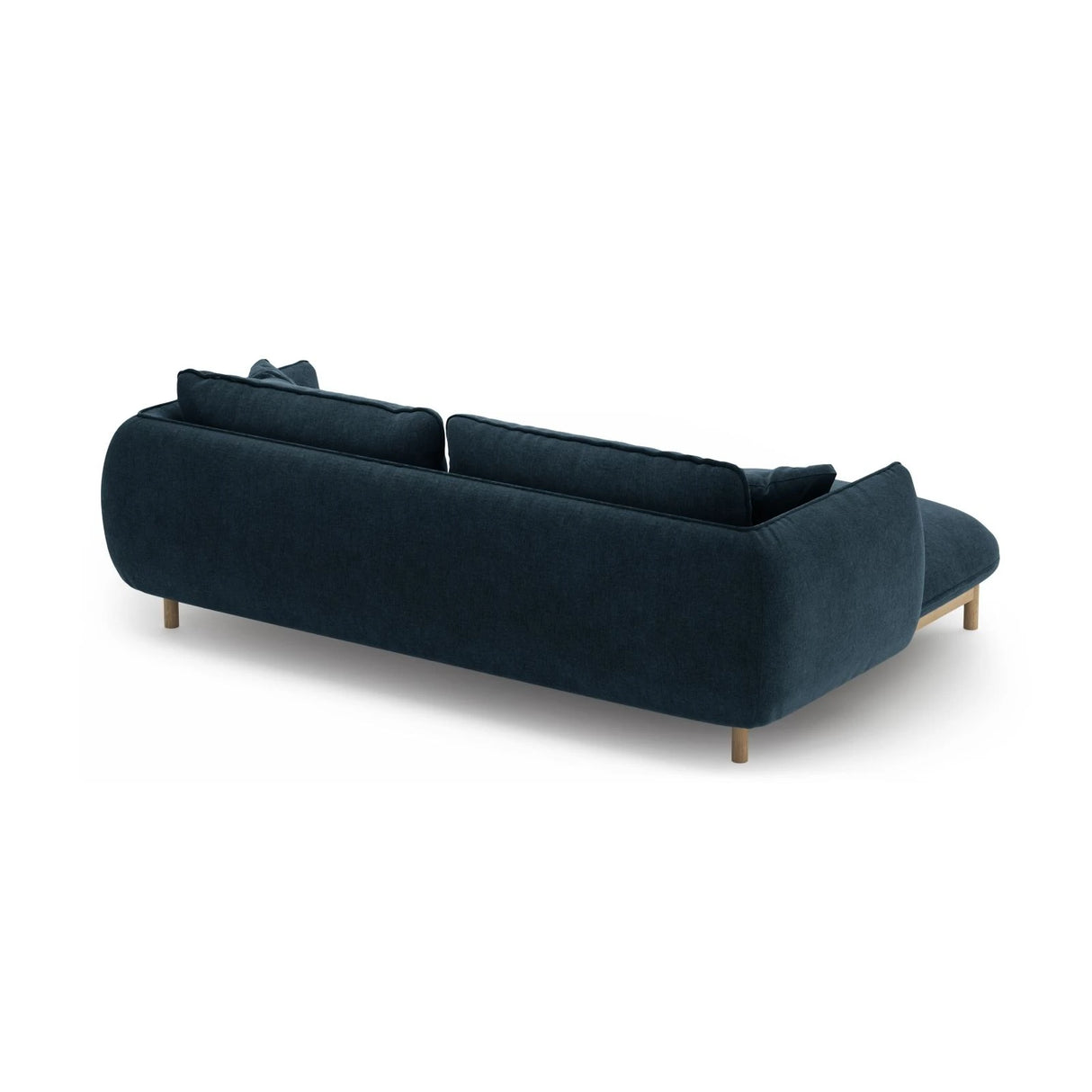 Ada Ecksofa Links aus Strukturierter Stoff (Wind 77) in Marineblau, 220x179 cm – Bild 4