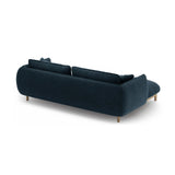 Ada Ecksofa Links aus Strukturierter Stoff (Wind 77) in Marineblau, 220x179 cm – Bild 4