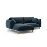 Ada Ecksofa Links aus Strukturierter Stoff (Wind 77) in Marineblau, 220x179 cm – Bild 6
