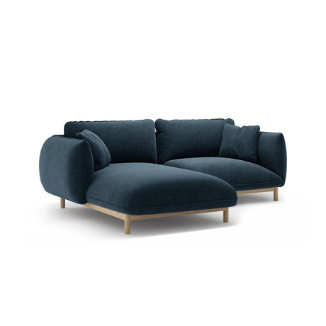 Ada Ecksofa Links aus Strukturierter Stoff (Wind 77) in Marineblau, 220x179 cm – Bild 6
