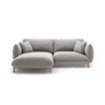Ada Ecksofa Links aus Strukturierter Stoff (Wind 84) in Hellgrau, 220x179 cm – Bild 1