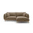 Ada Ecksofa Rechts aus Samt (Casino Taupe) in Hellbraun, 220x179 cm – Bild 1
