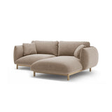 Ada Ecksofa Rechts aus Strukturierter Stoff (Wind 11) in Sand, 220x179 cm – Bild 6