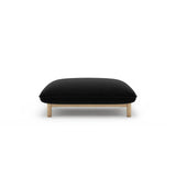 Ada Pouf aus Samt (Casino Black) in Schwarz, 95x65 cm – Bild 1