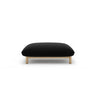 Ada Pouf aus Samt (Casino Black) in Schwarz, 95x65 cm – Bild 1