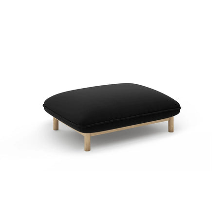 Ada Pouf aus Samt (Casino Black) in Schwarz, 95x65 cm – Bild 3