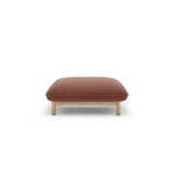 Ada Pouf aus Samt (Casino Cuoio) in Cuoio, 80x65 cm – Bild 1