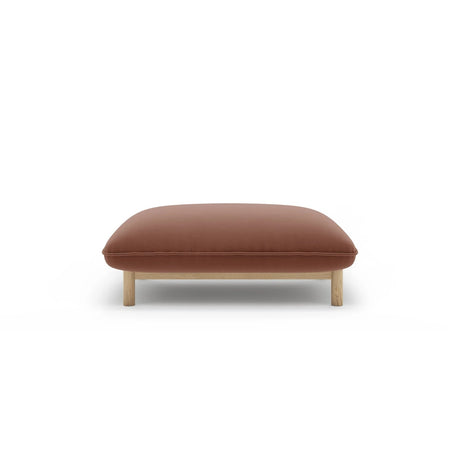 Ada Pouf aus Samt (Casino Cuoio) in Cuoio, 95x65 cm – Bild 1
