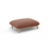 Ada Pouf aus Samt (Casino Cuoio) in Cuoio, 95x65 cm – Bild 3
