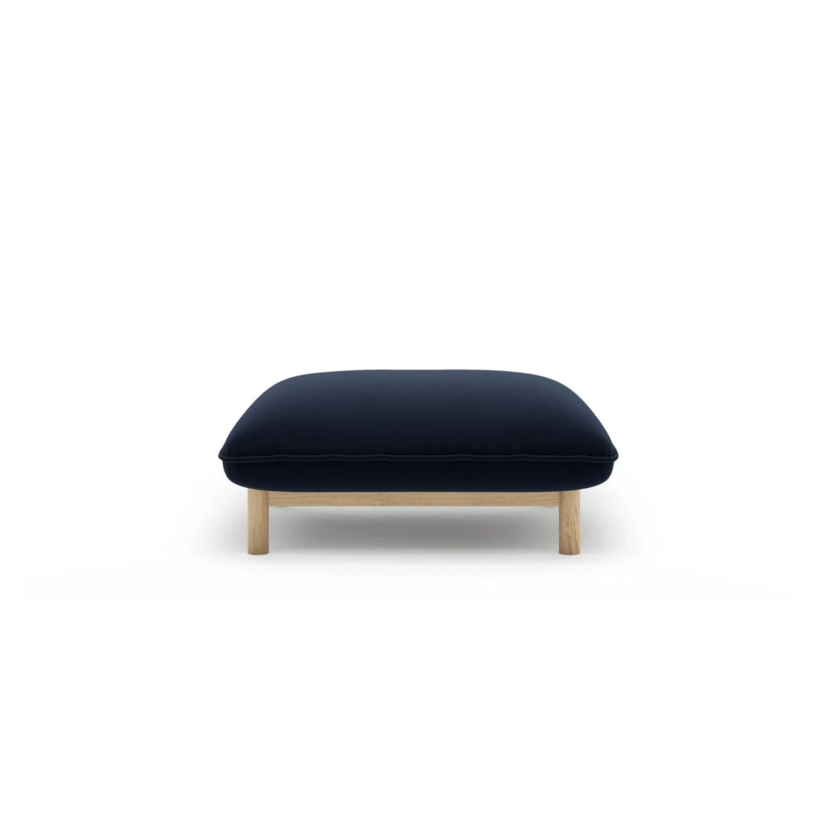 Ada Pouf aus Samt (Casino Deep Blue) in Königsblau, 80x65 cm – Bild 1