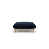 Ada Pouf aus Samt (Casino Deep Blue) in Königsblau, 80x65 cm – Bild 1
