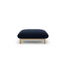 Ada Pouf aus Samt (Casino Deep Blue) in Königsblau, 80x65 cm – Bild 1