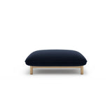 Ada Pouf aus Samt (Casino Deep Blue) in Königsblau, 95x65 cm – Bild 1