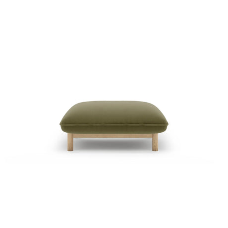 Ada Pouf aus Samt (Casino Forest) in Hellgrün, 80x65 cm – Bild 1