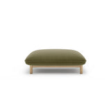 Ada Pouf aus Samt (Casino Forest) in Hellgrün, 95x65 cm – Bild 1