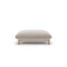 Ada Pouf aus Samt (Casino Pearl) in Leichtes Beige, 95x65 cm – Bild 1