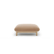 Ada Pouf aus Samt oder Strukturstoff, 80x65 cm – Bild 1