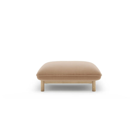 Ada Pouf aus Samt oder Strukturstoff, 80x65 cm – Bild 1