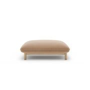 Ada Pouf aus Samt oder Strukturstoff, 95x65 cm – Bild 1