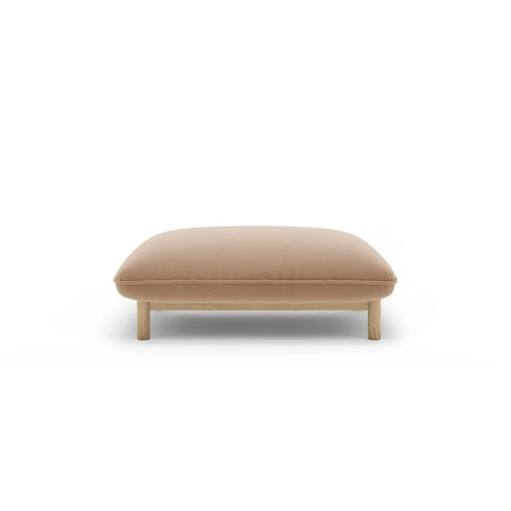 Ada Pouf aus Samt oder Strukturstoff, 95x65 cm – Bild 1