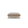 Ada Pouf aus Strukturierter Stoff (Wind 11) in Sand, 80x65 cm – Bild 1