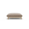 Ada Pouf aus Strukturierter Stoff (Wind 11) in Sand, 95x65 cm – Bild 1