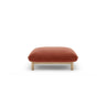 Ada Pouf aus Strukturierter Stoff (Wind 52) in Kastanienbraun, 80x65 cm – Bild 1