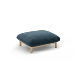 Ada Pouf aus Strukturierter Stoff (Wind 77) in Marineblau, 80x65 cm – Bild 3