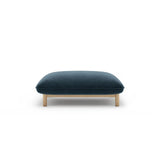 Ada Pouf aus Strukturierter Stoff (Wind 77) in Marineblau, 95x65 cm – Bild 1