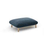 Ada Pouf aus Strukturierter Stoff (Wind 77) in Marineblau, 95x65 cm – Bild 3