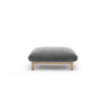 Ada Pouf aus Strukturierter Stoff (Wind 89) in Dunkelgrau, 80x65 cm – Bild 1