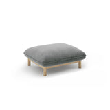 Ada Pouf aus Strukturierter Stoff (Wind 89) in Dunkelgrau, 80x65 cm – Bild 3