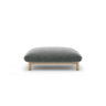 Ada Pouf aus Strukturierter Stoff (Wind 89) in Dunkelgrau, 95x65 cm – Bild 1