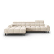 Alyse 5-Sitzer Ecksofa Links, elektrisch verstellbar, mit Bezug aus Samt oder Strukturstoff, 295x188 cm – Bild 4